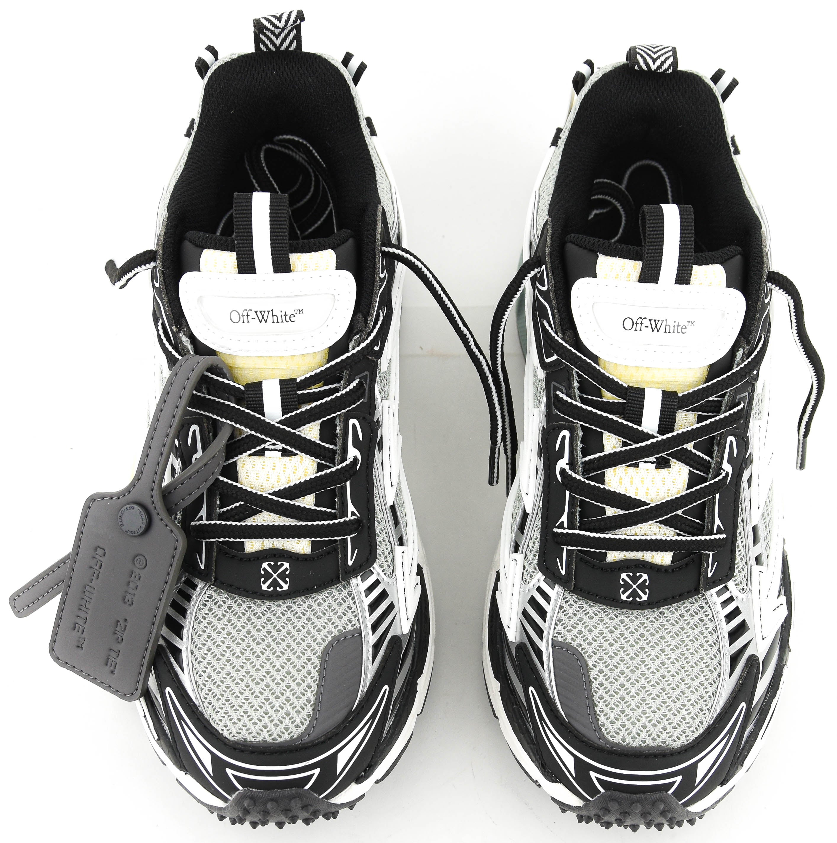 OFFWHITE BE RIGHT BACK LIGHT GREY BLACK