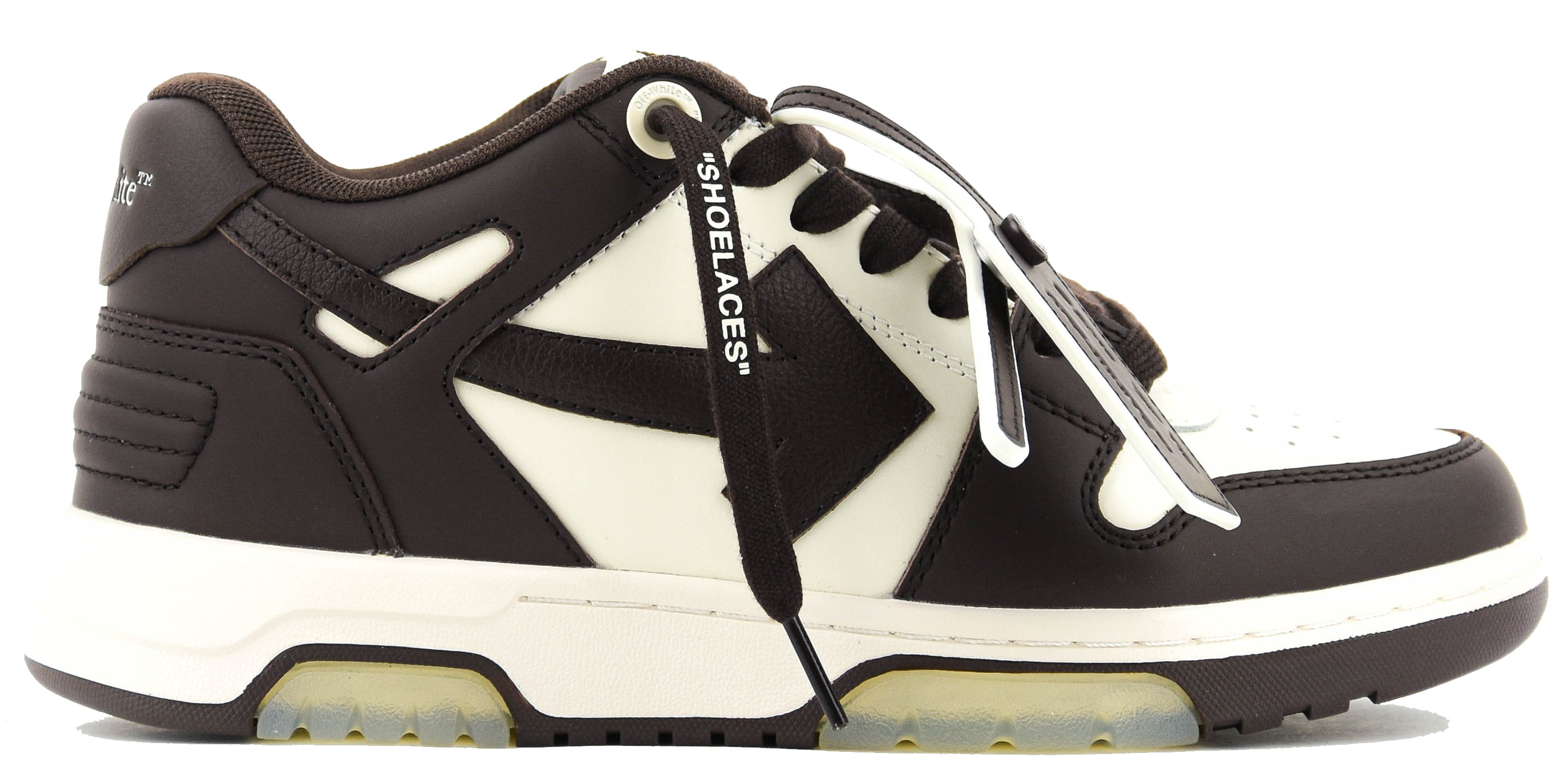 offwhite out of office cream brown sneaker