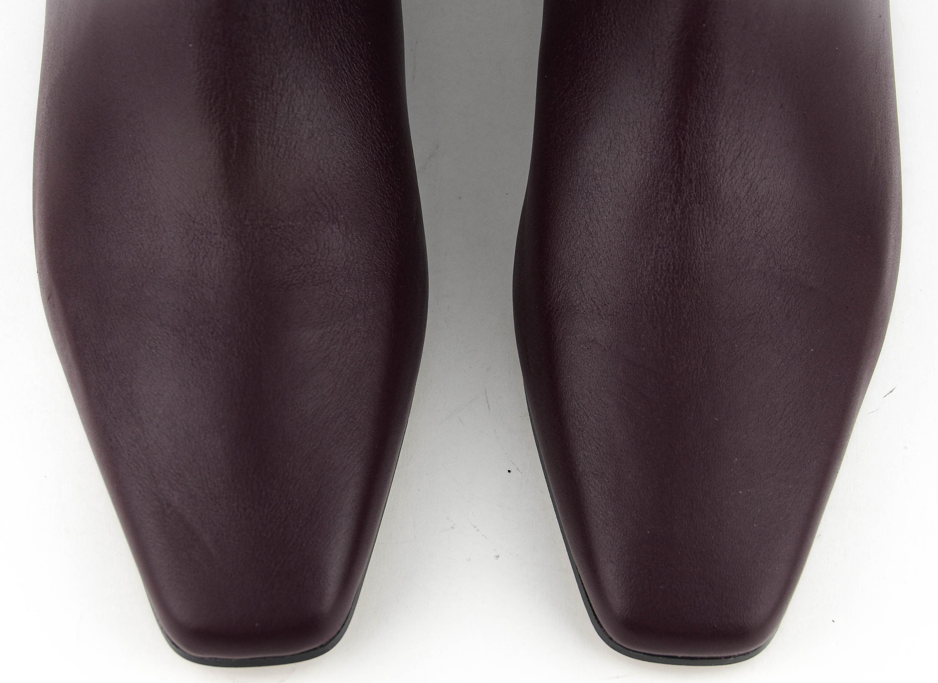 TORAL GIGI LONGBOOT SQUARE FLAT BURGUNDY