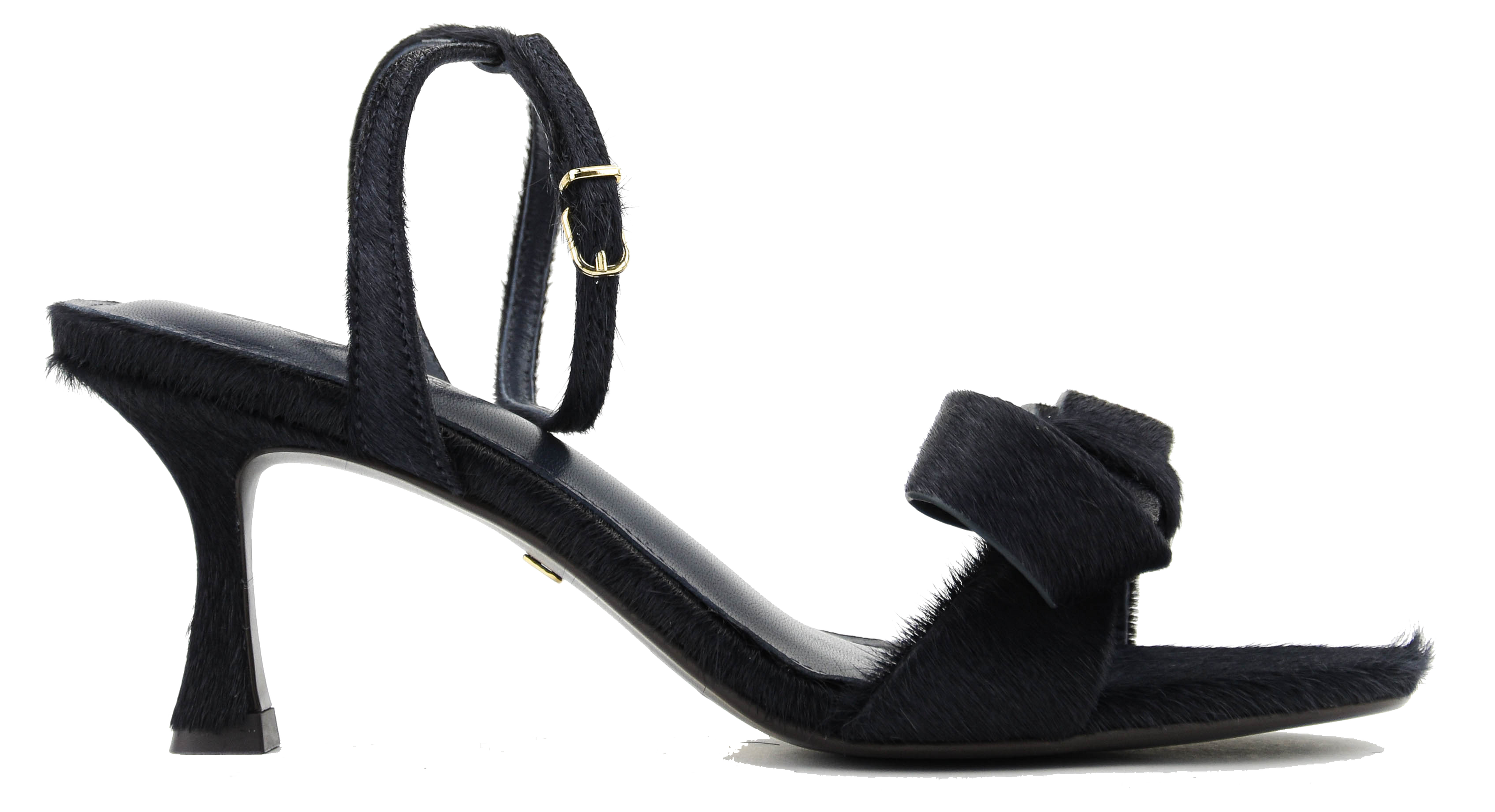 LOLA CRUZ SANDAL NAVY PONY