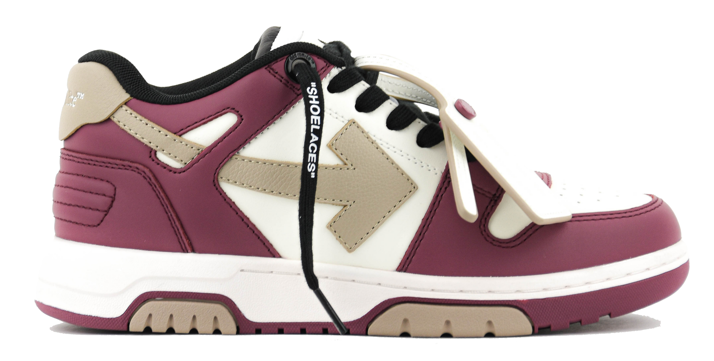 OFFWHITE OUT O OFFICE WHITE BURGUNDY
