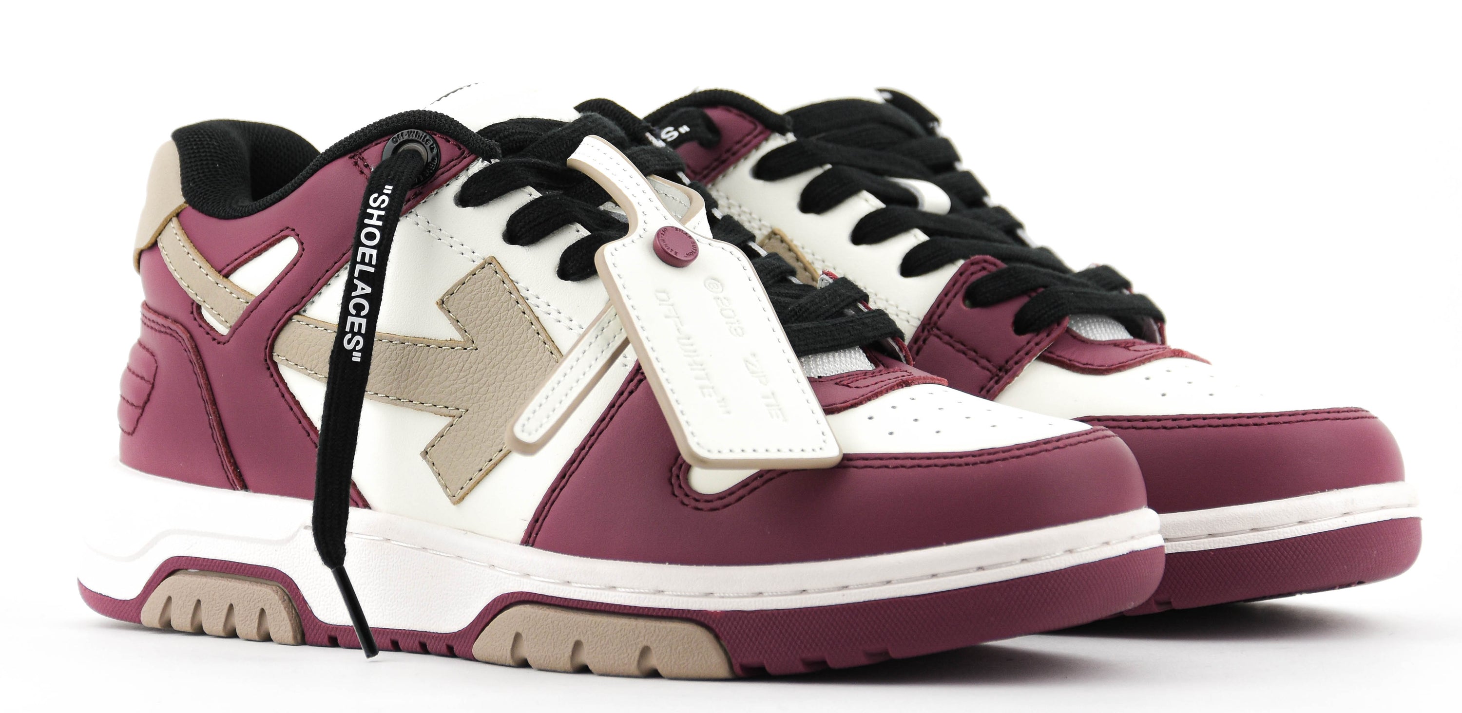 OFFWHITE OUT O OFFICE WHITE BURGUNDY