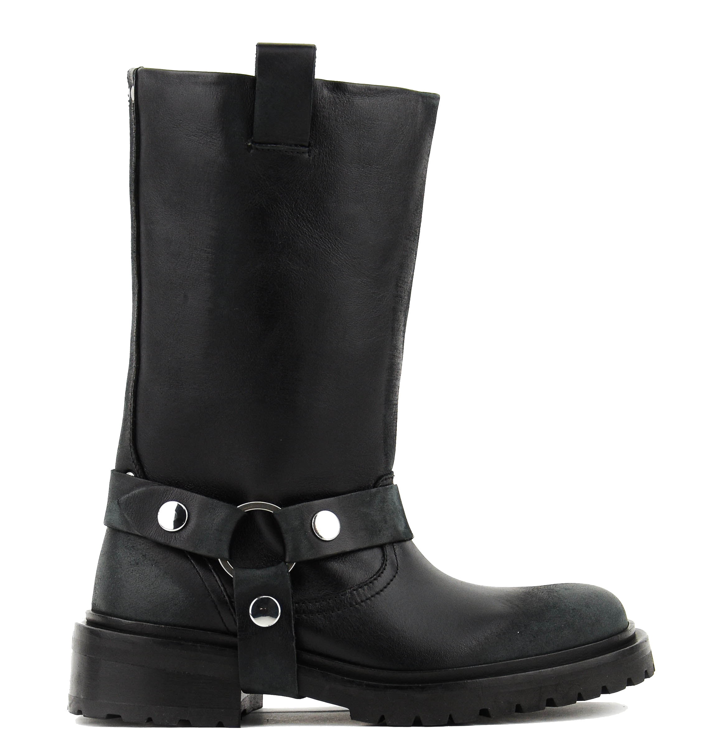 GOLDEN GOOSE KURT BOOT BLACK LEATHER
