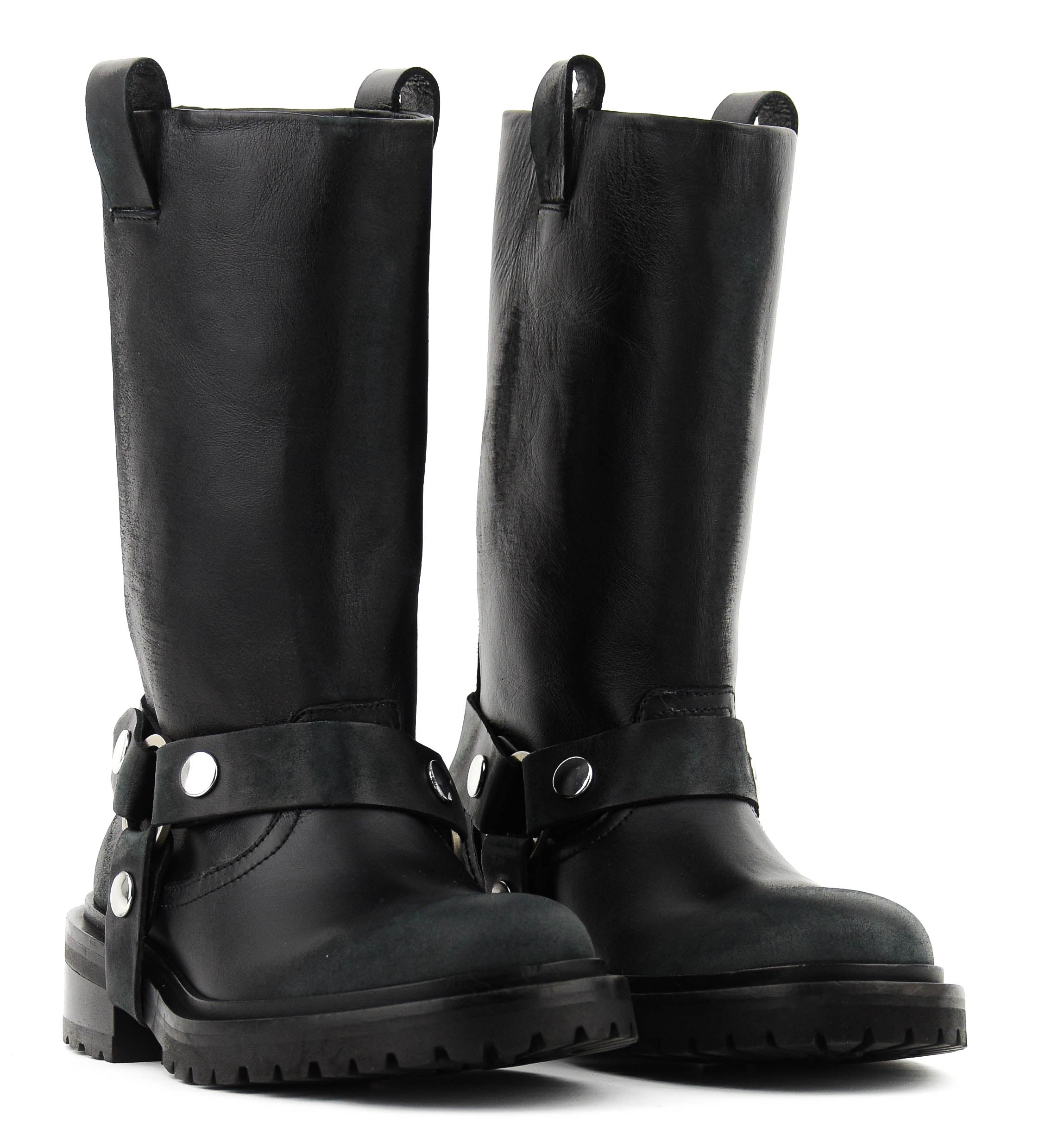 GOLDEN GOOSE KURT BOOT BLACK LEATHER