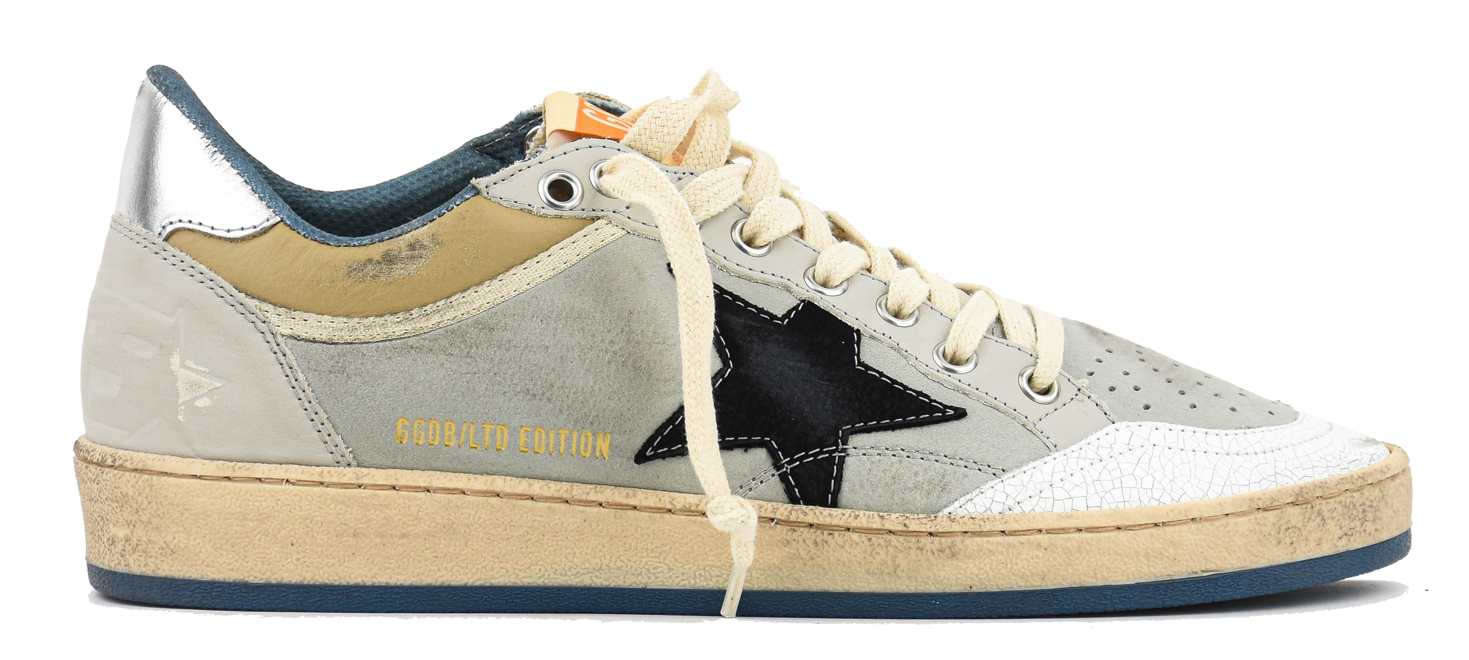 GOLDEN GOOSE BALL STAR PEARL GREY WHITE