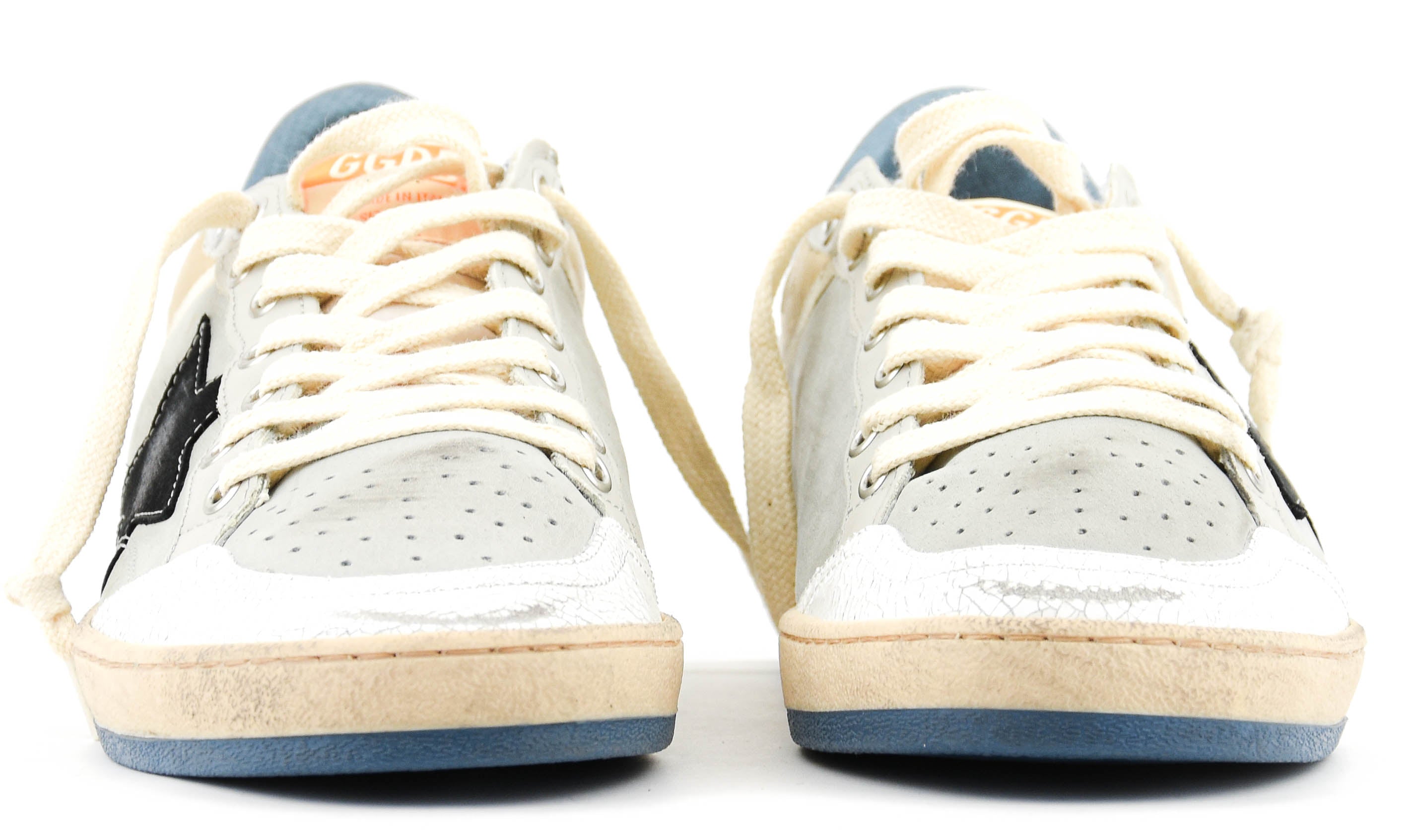GOLDEN GOOSE BALL STAR PEARL GREY WHITE