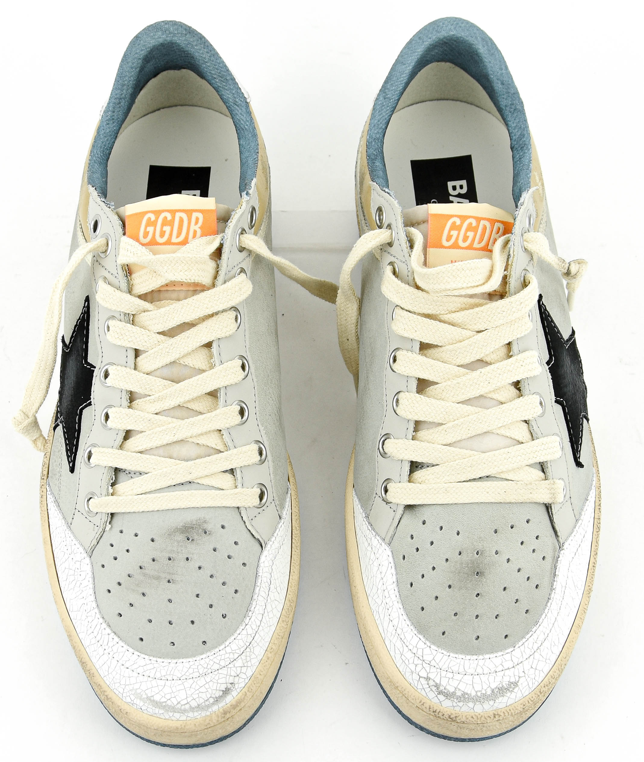 GOLDEN GOOSE BALL STAR PEARL GREY WHITE