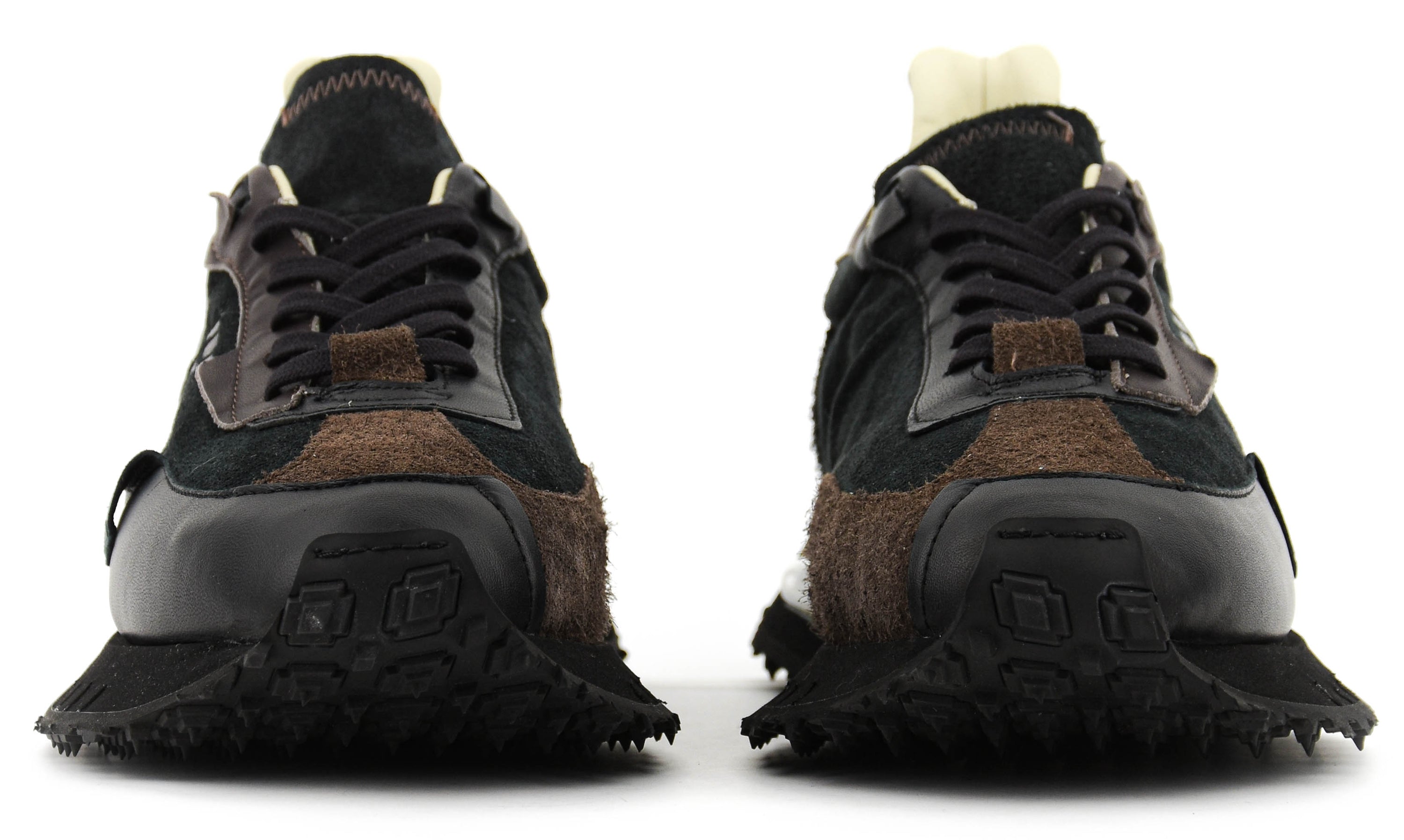 BePositive + RACE SNEAKER BLACK BROWN