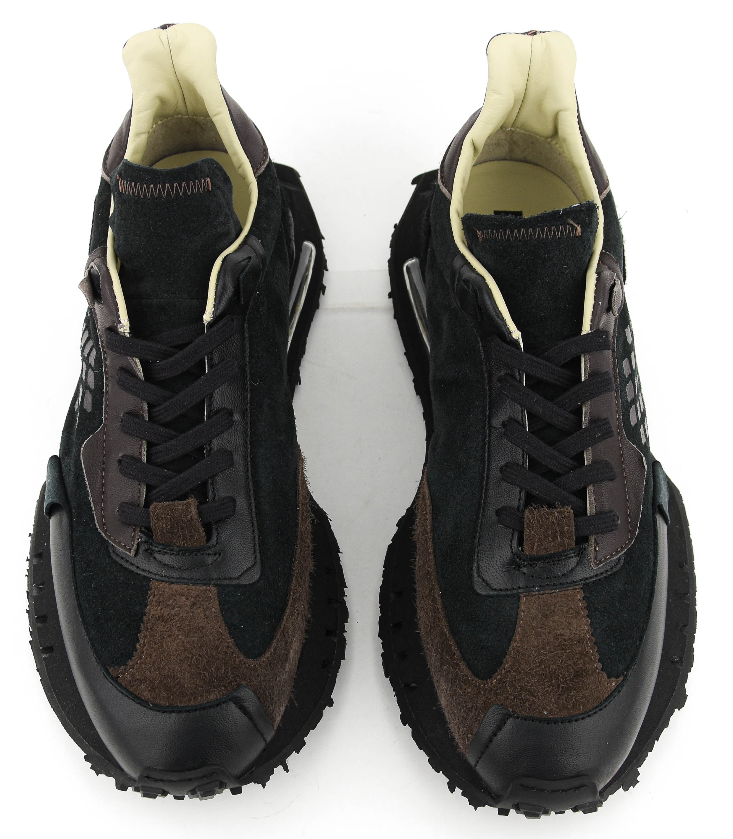 BePositive + RACE SNEAKER BLACK BROWN