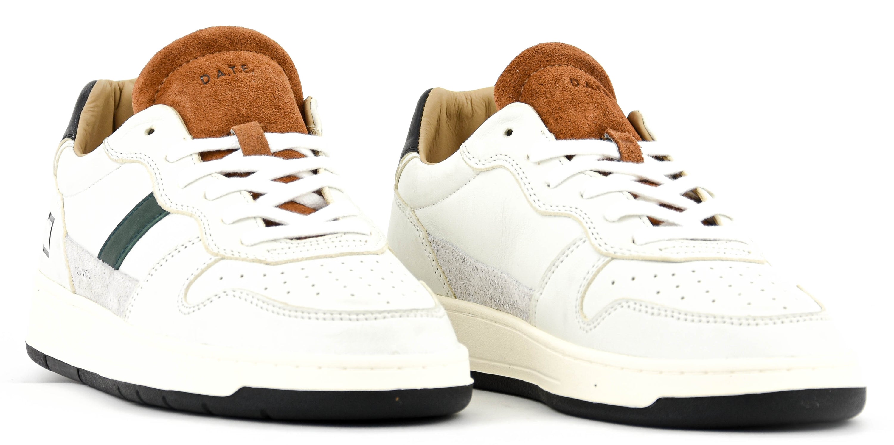 DATE COURT 2.0 VINTAGE WHITE CUOIO