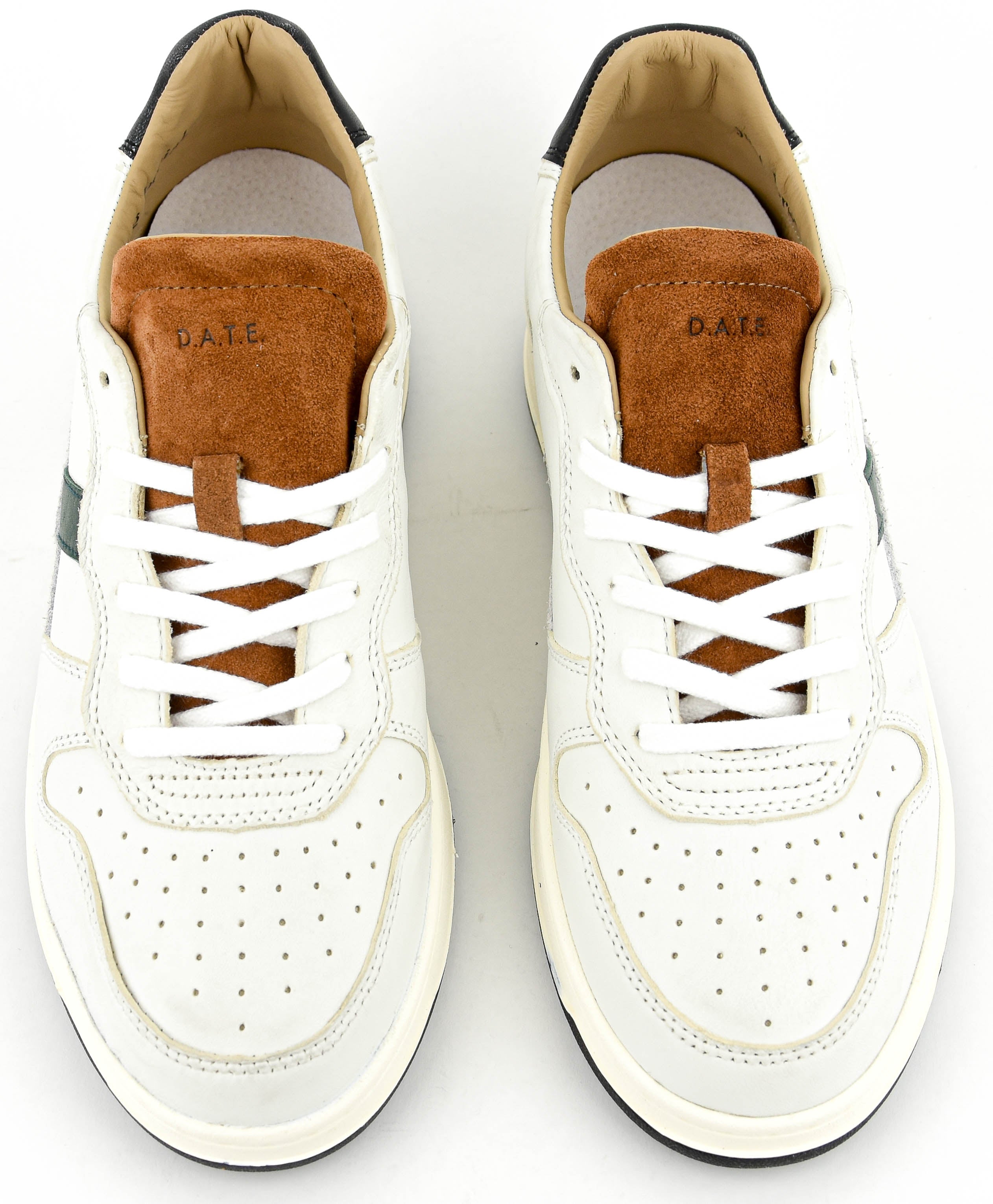 DATE COURT 2.0 VINTAGE WHITE CUOIO