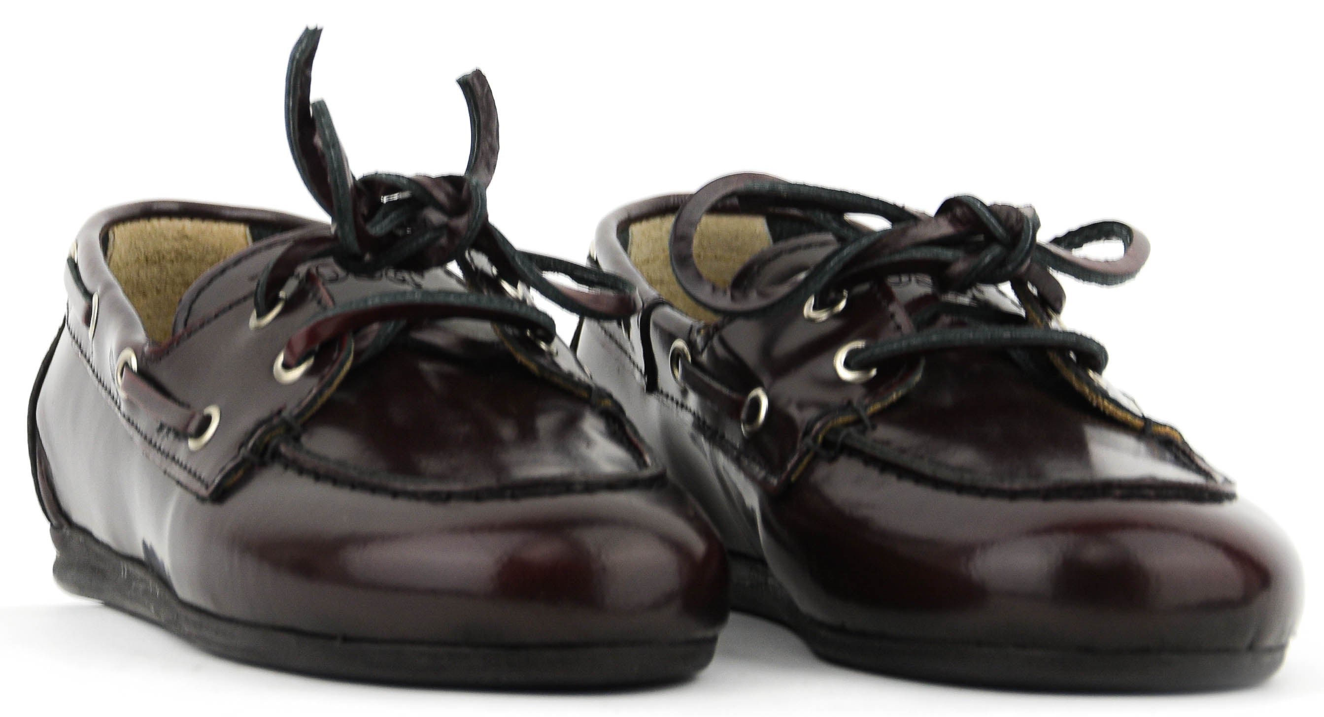POSA BOAT LOAFER BOX LEATHER BURGUNDY