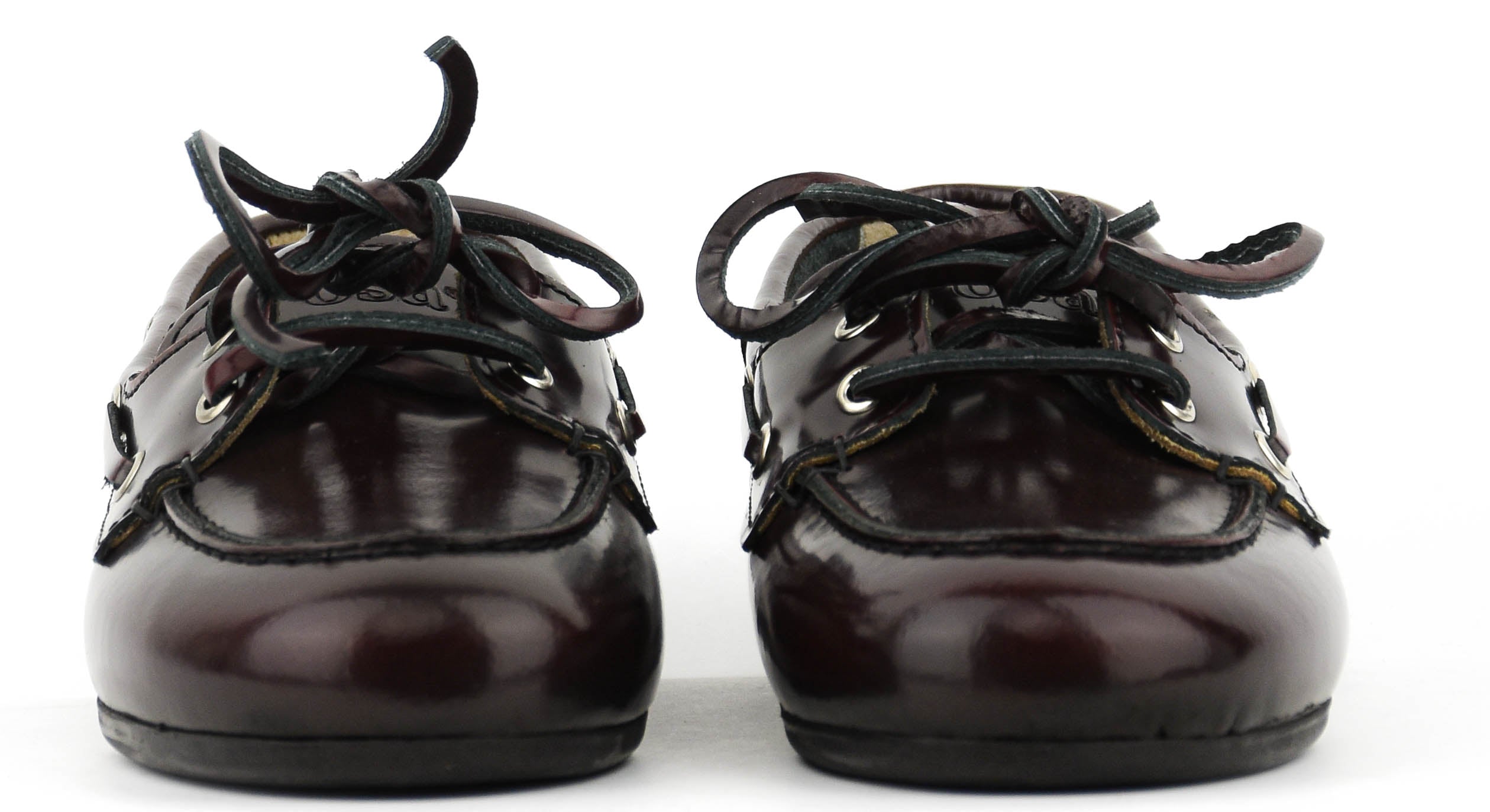 POSA BOAT LOAFER BOX LEATHER BURGUNDY