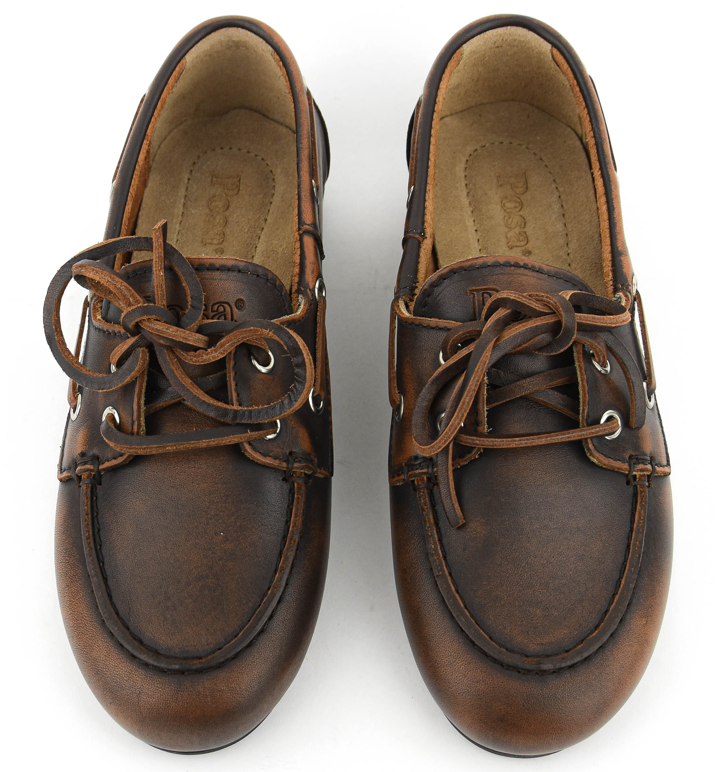 POSA BOAT LOAFER BOX LEATHER COFFEE