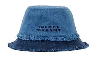ISABEL MARANT DENIM BERGEN BUCKET HAT