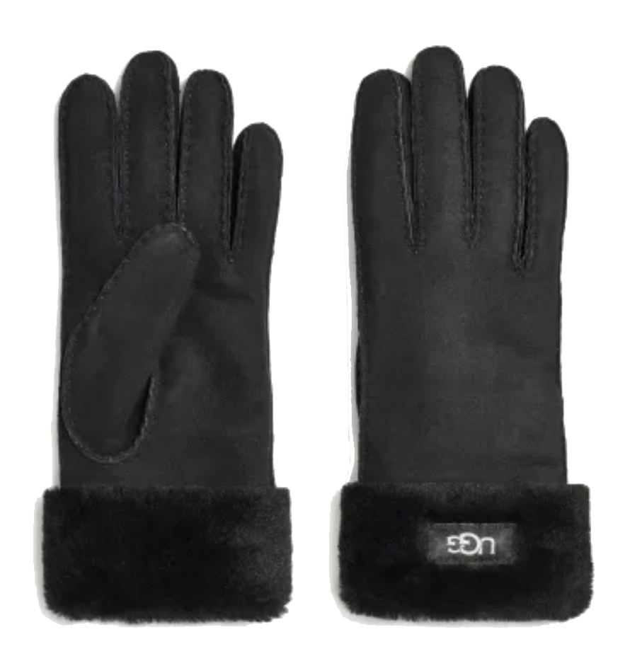 UGG CUFF GLOVE BLACK