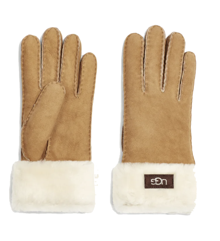 UGG CUFF GLOVE CHESTNUT