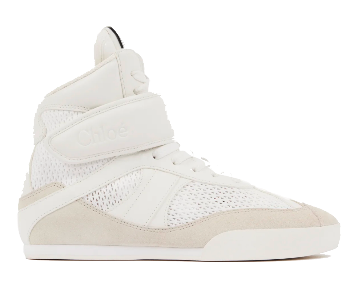 CHLOE KICK SNEAKER HIGH CLOUDY CREAM
