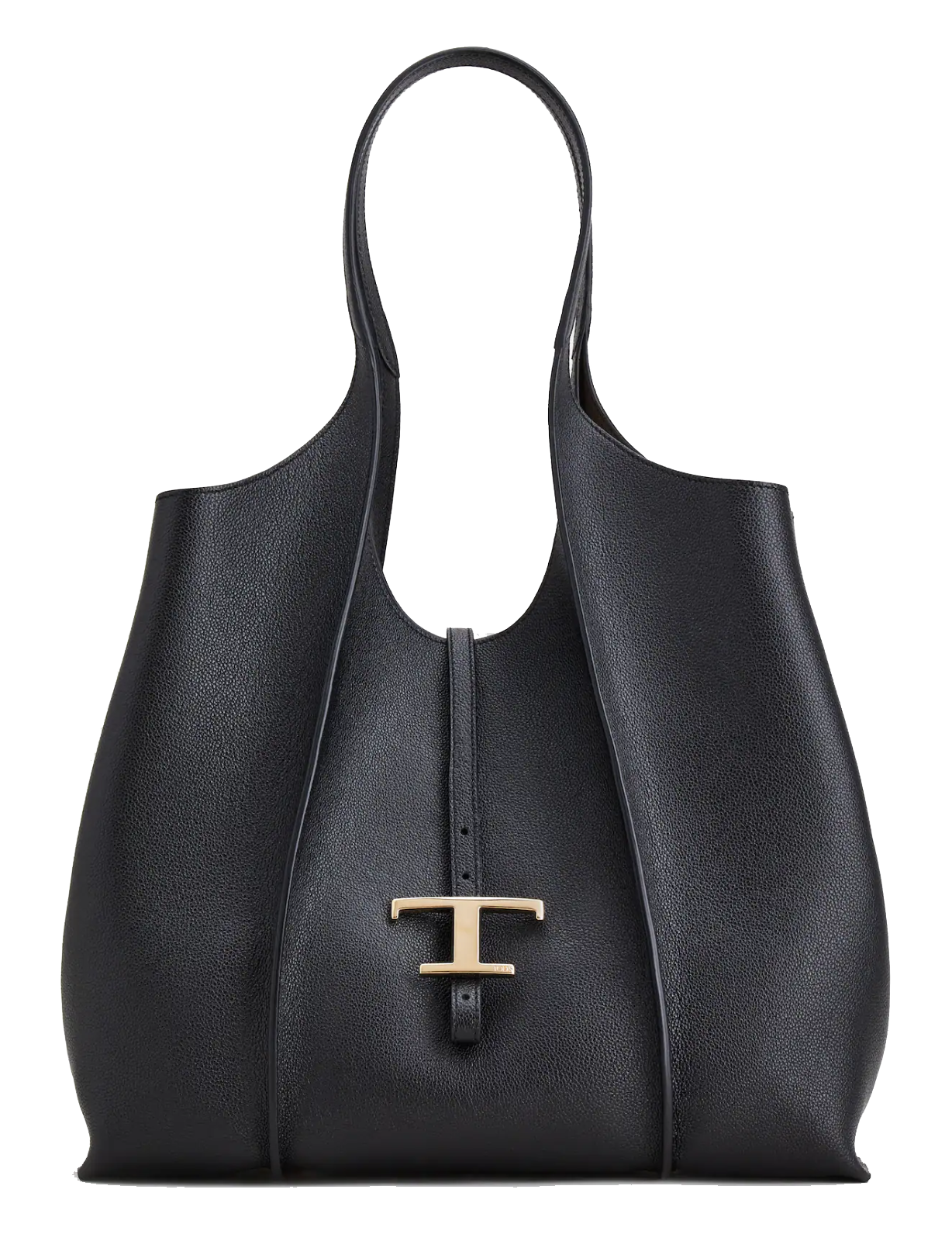 TODS T TIMELESS SHOPPING BAG BLACK MEDIUM