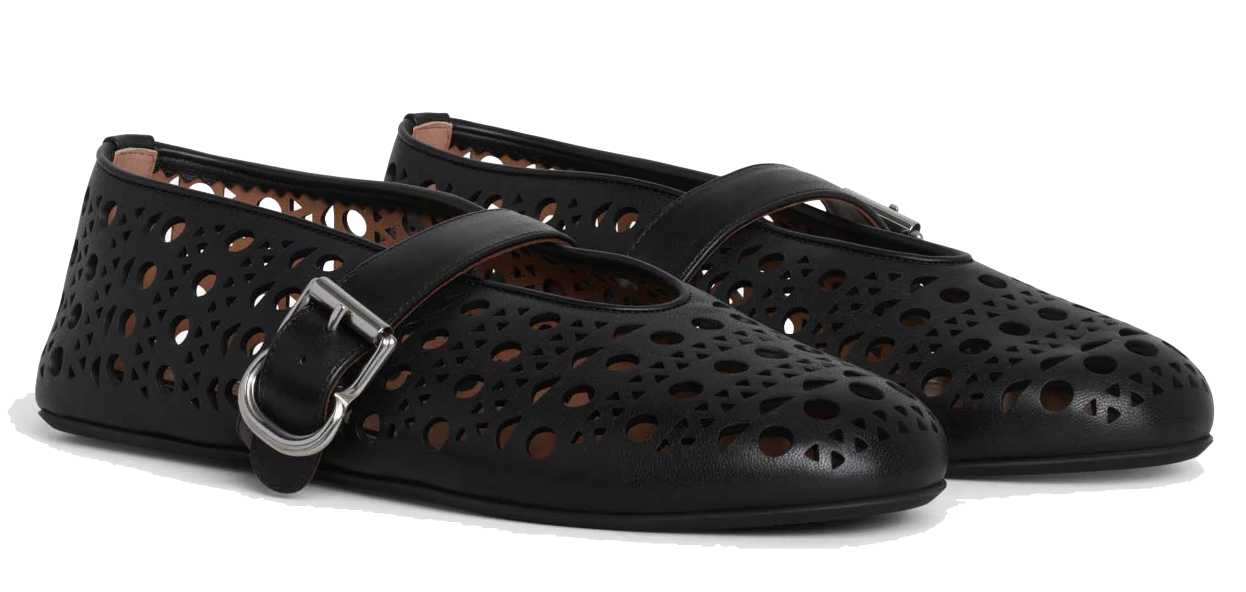 ALAIA VIENNE BALLERINA BLACK