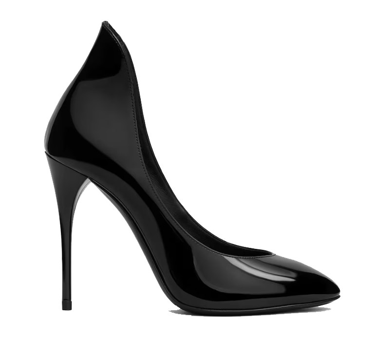 ALAIA PUMPS 110 PATENT BLACK
