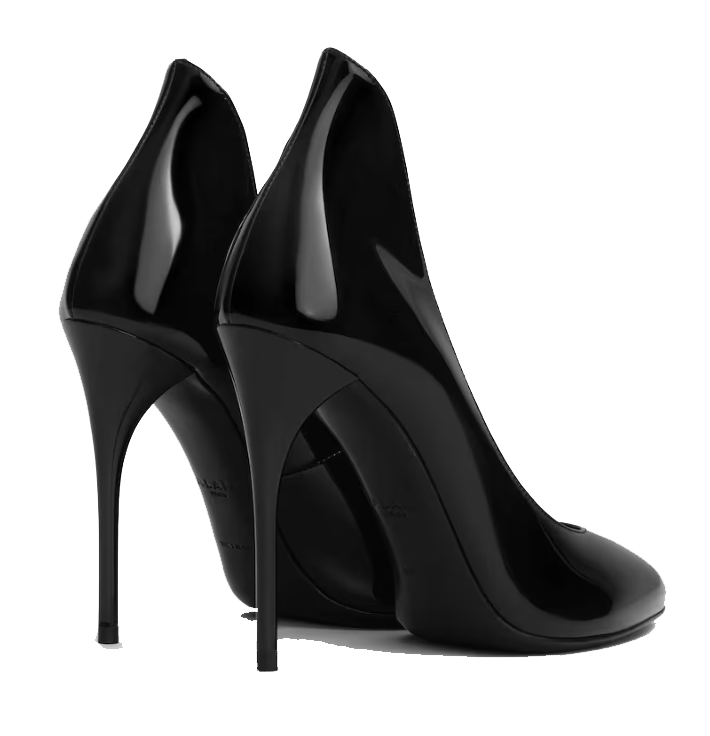 ALAIA PUMPS 110 PATENT BLACK