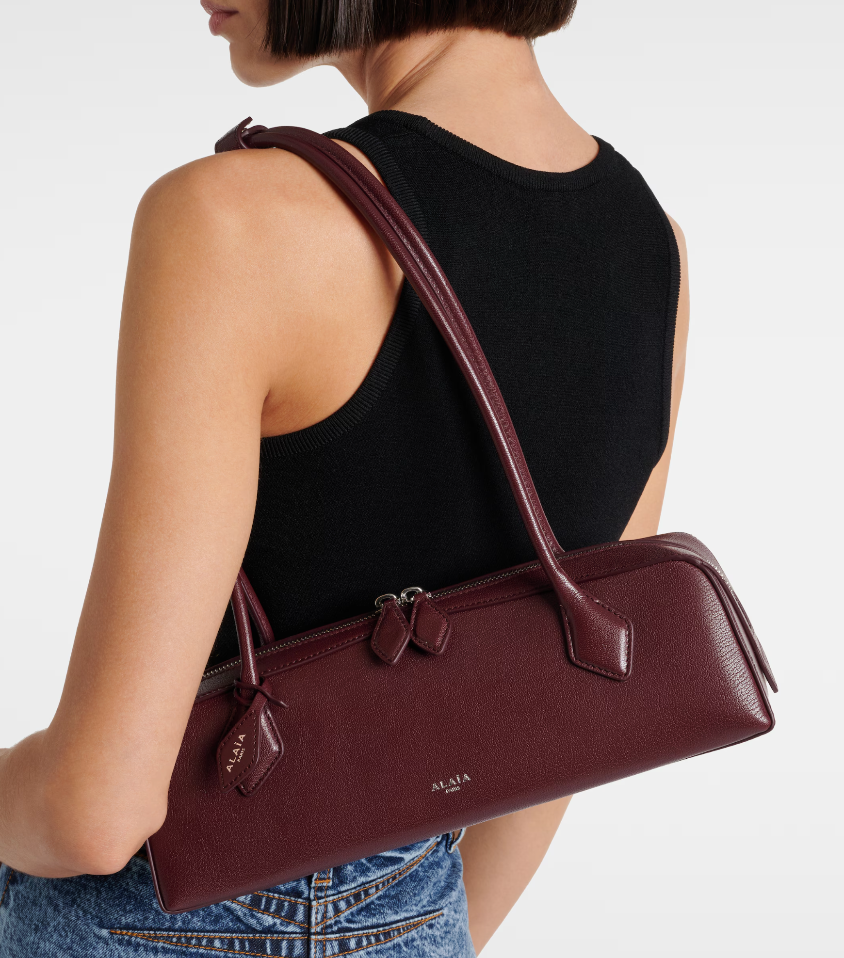 ALAIA TECKEL MEDIUM ROUGE GRENAT