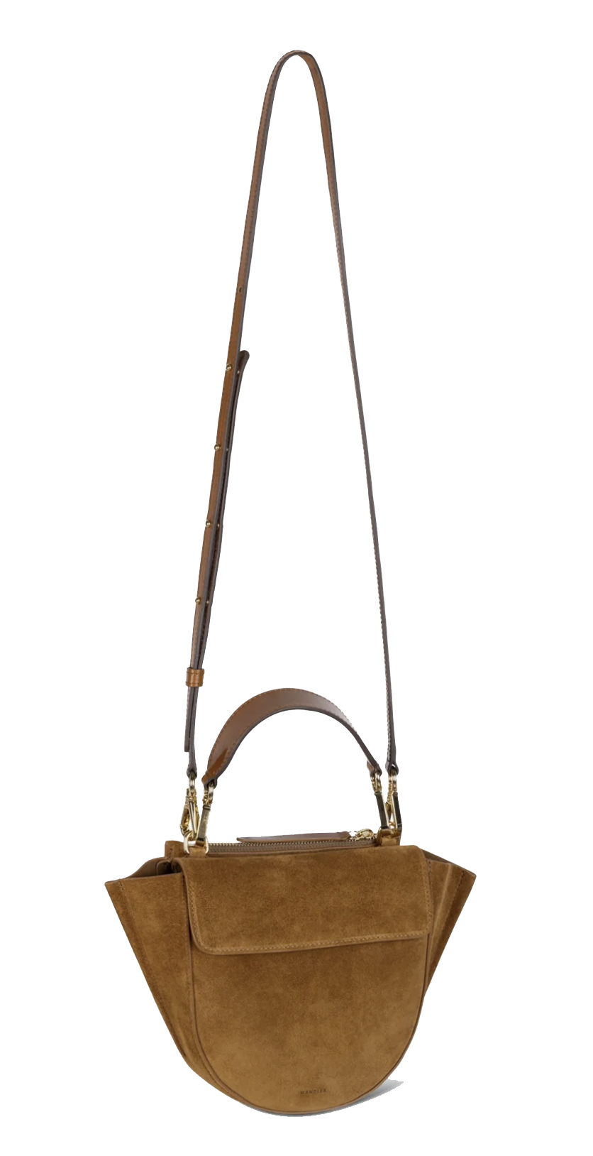 WANDLER HORTENSIA MINI COGNAC SUEDE