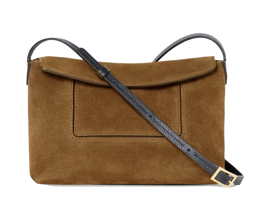 WANDLER PENELOPE SLOUCH MINI COGNAC SUEDE