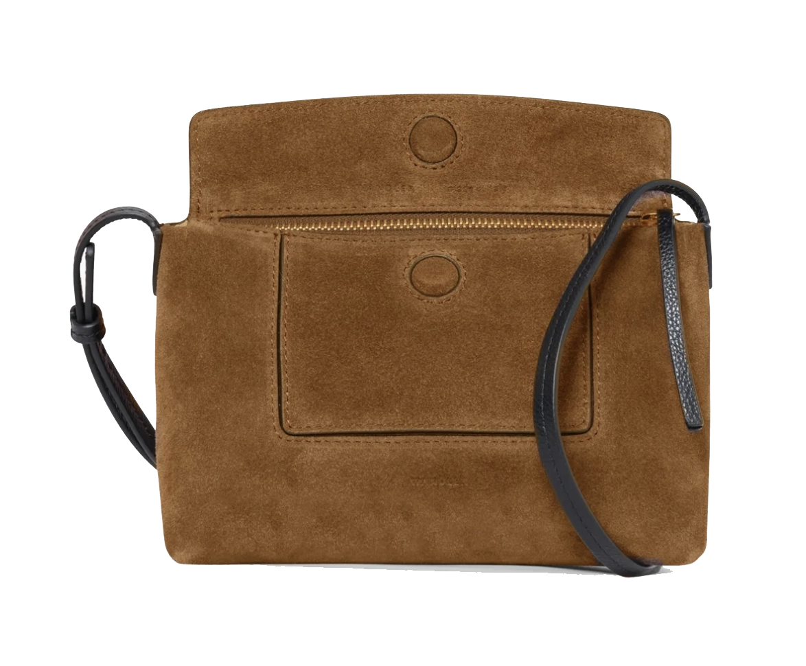WANDLER PENELOPE SLOUCH MINI COGNAC SUEDE