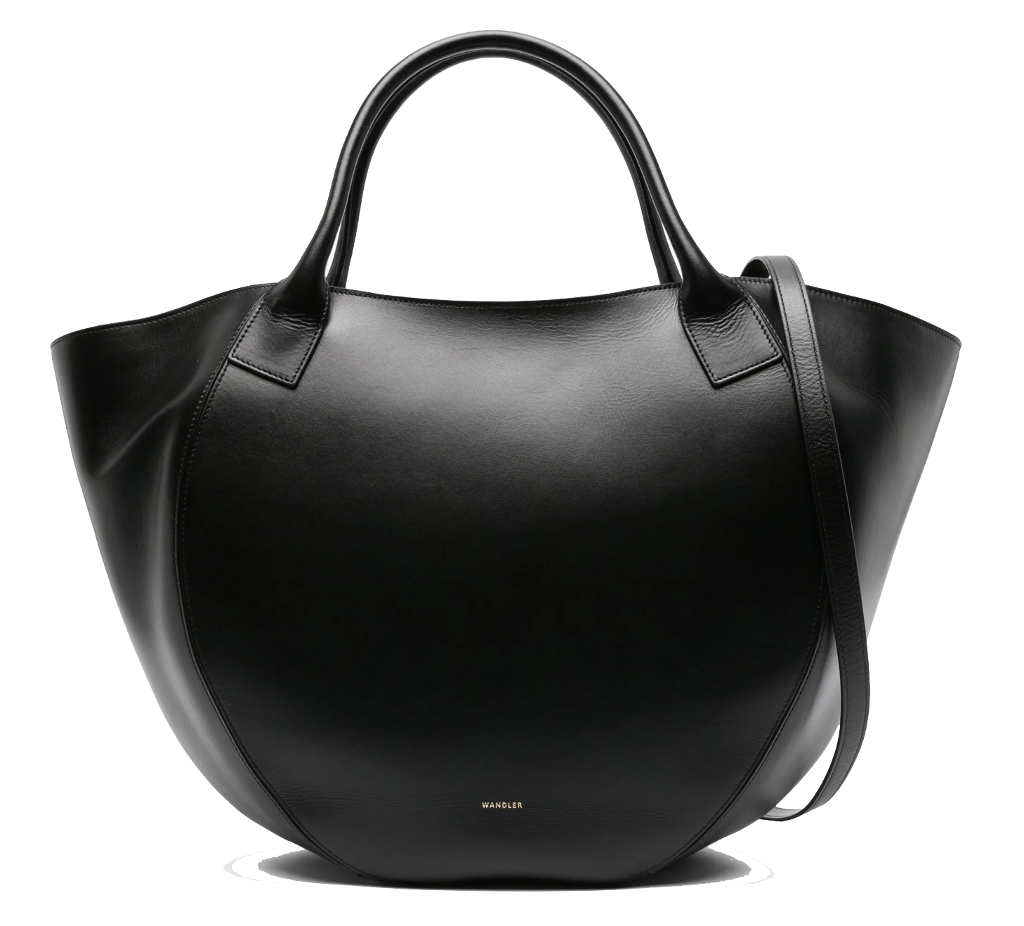 WANDLER HORTENSIA SHOPPER BLACK1