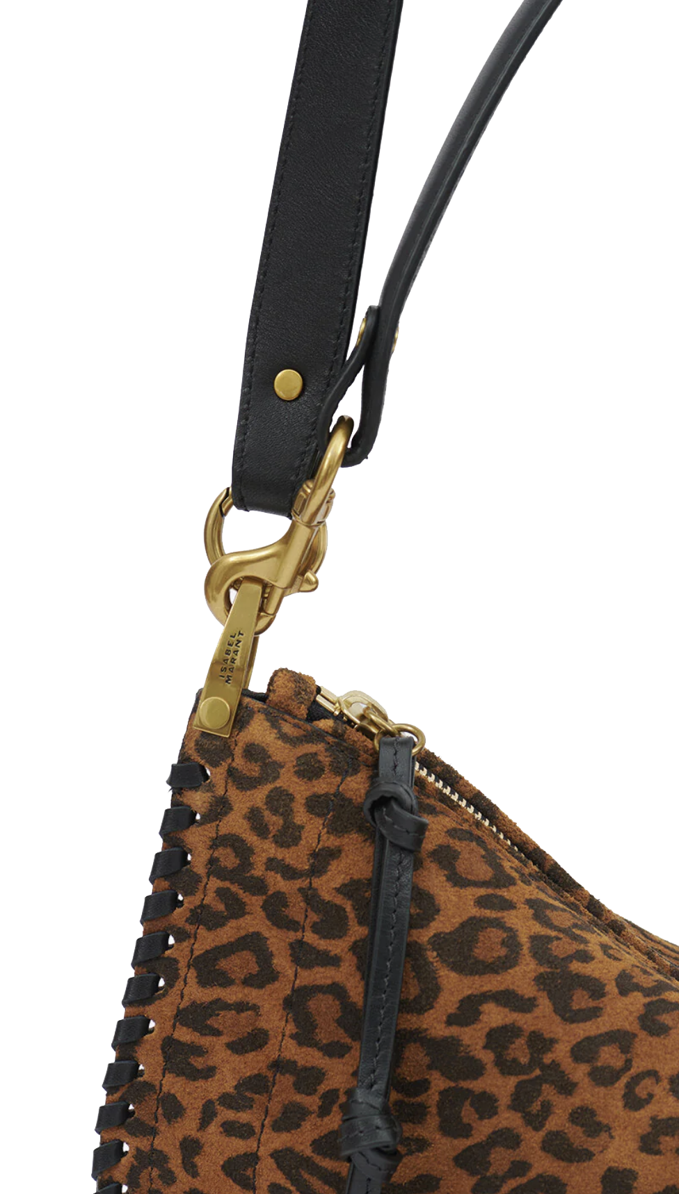 ISABEL MARANT OSKAN SOFT ZIP LEOPARD