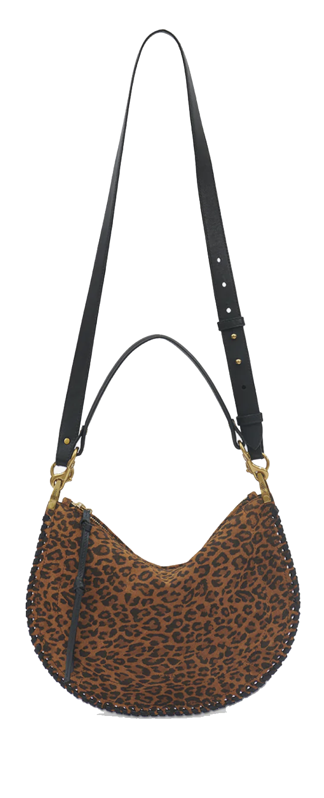 ISABEL MARANT OSKAN SOFT ZIP LEOPARD