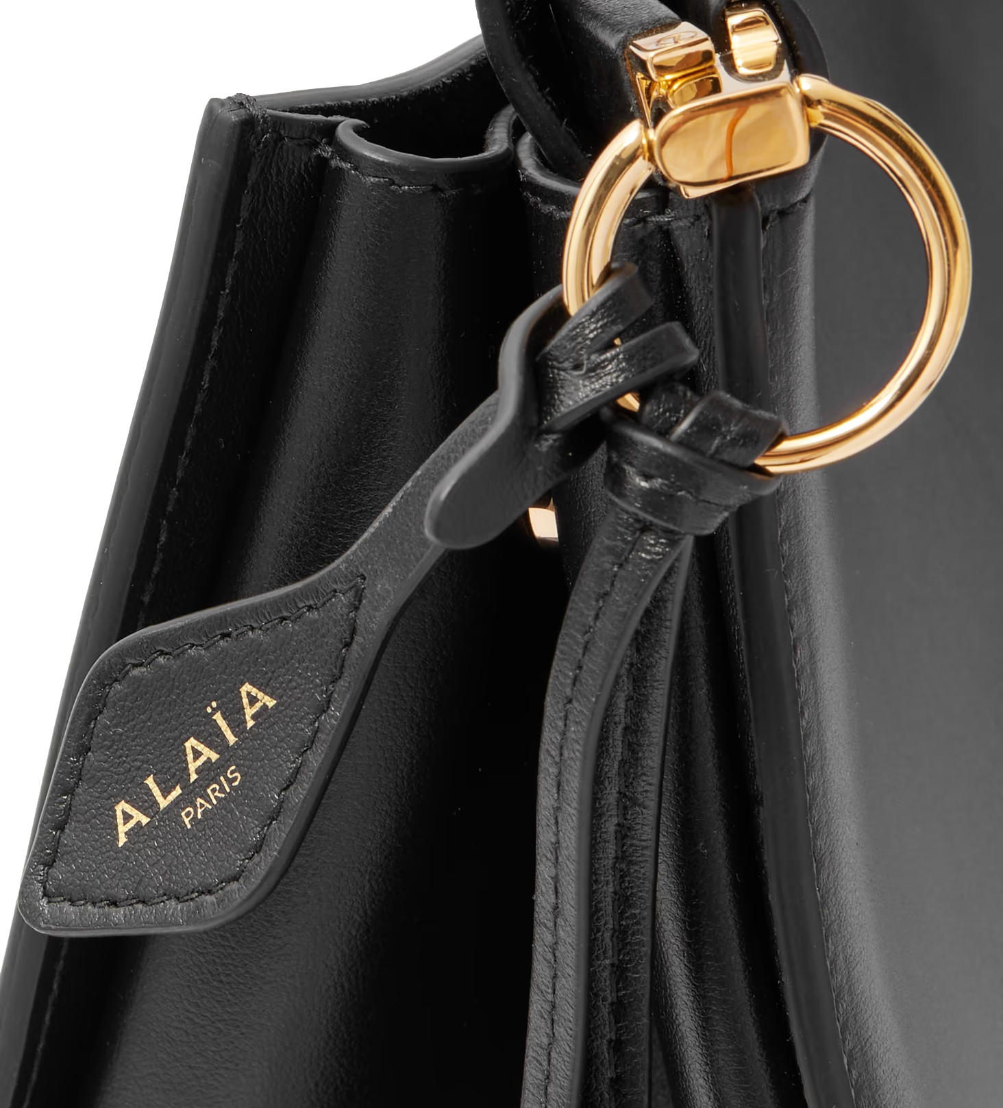 ALAIA SQUARE BAG MED BLACK