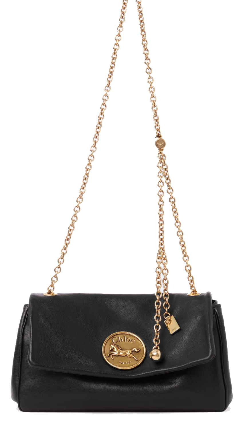 CHLOE HERITAGE MEDIUM CROSSBODY BLACK