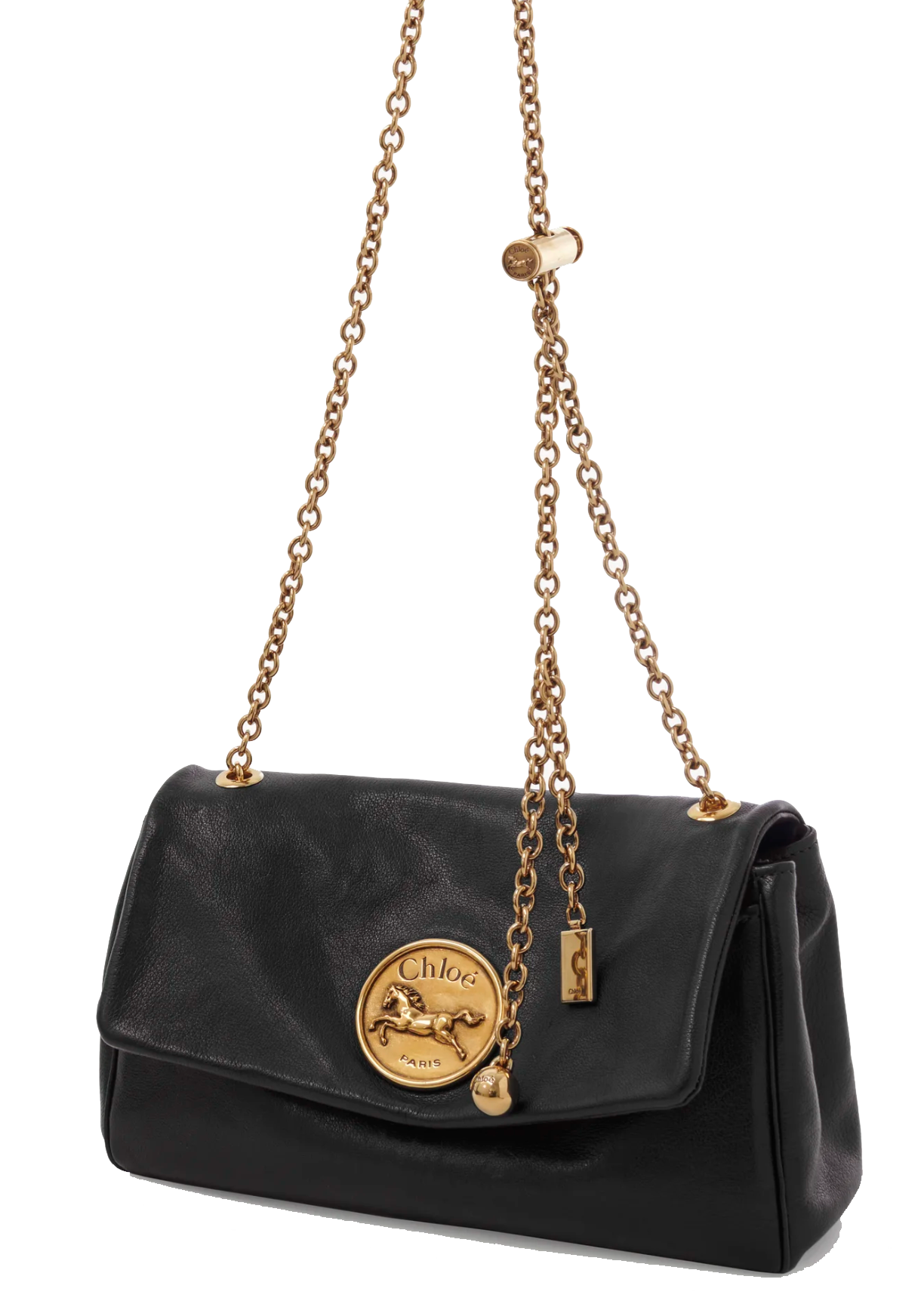 CHLOE HERITAGE MEDIUM CROSSBODY BLACK
