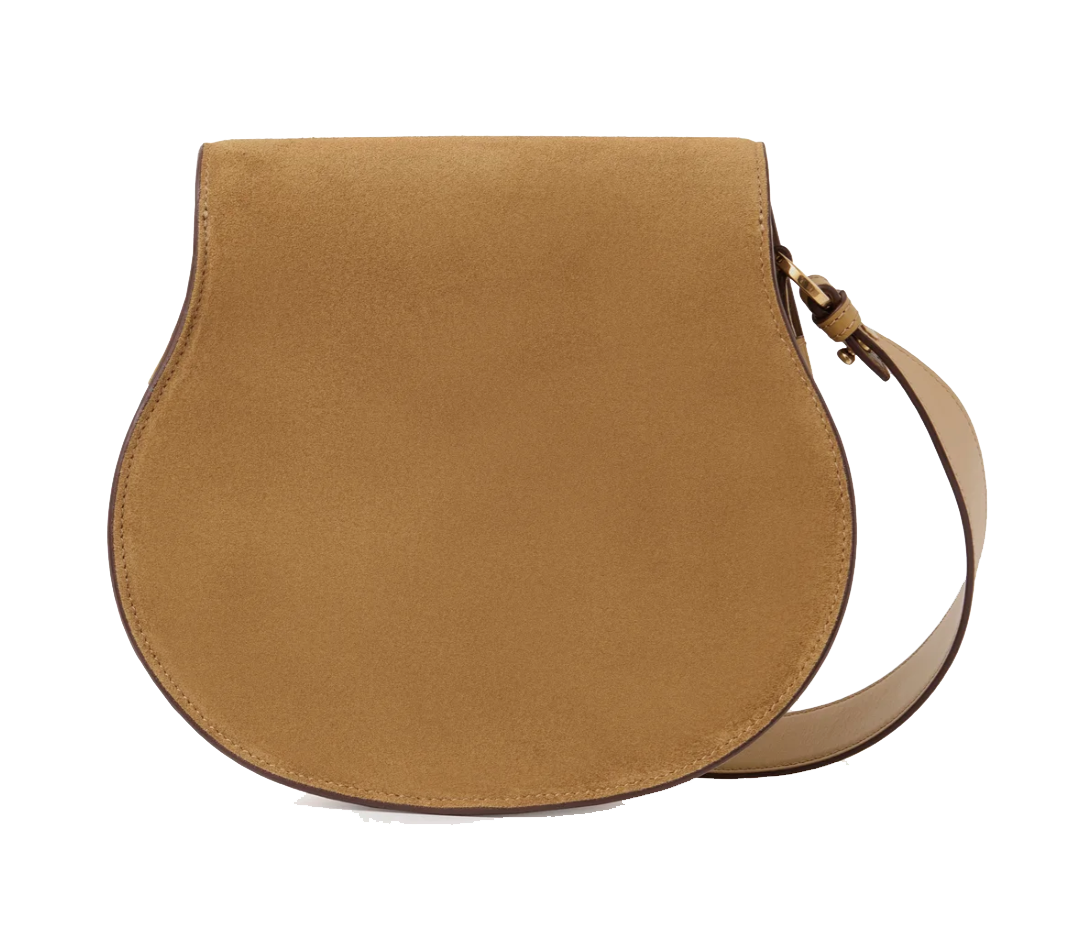 CHLOE MARCIE SADDLE BAG GOLD KAKI