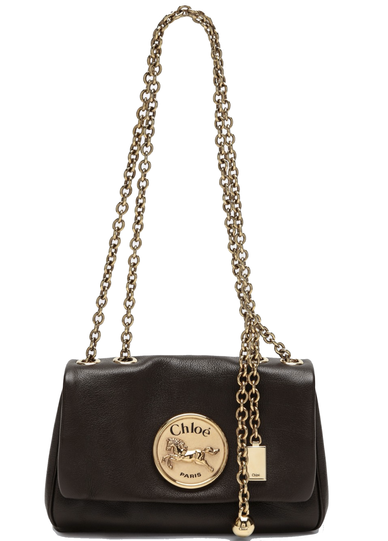 CHLOE HERITAGE SMALL CROSSBODY INK BROWN