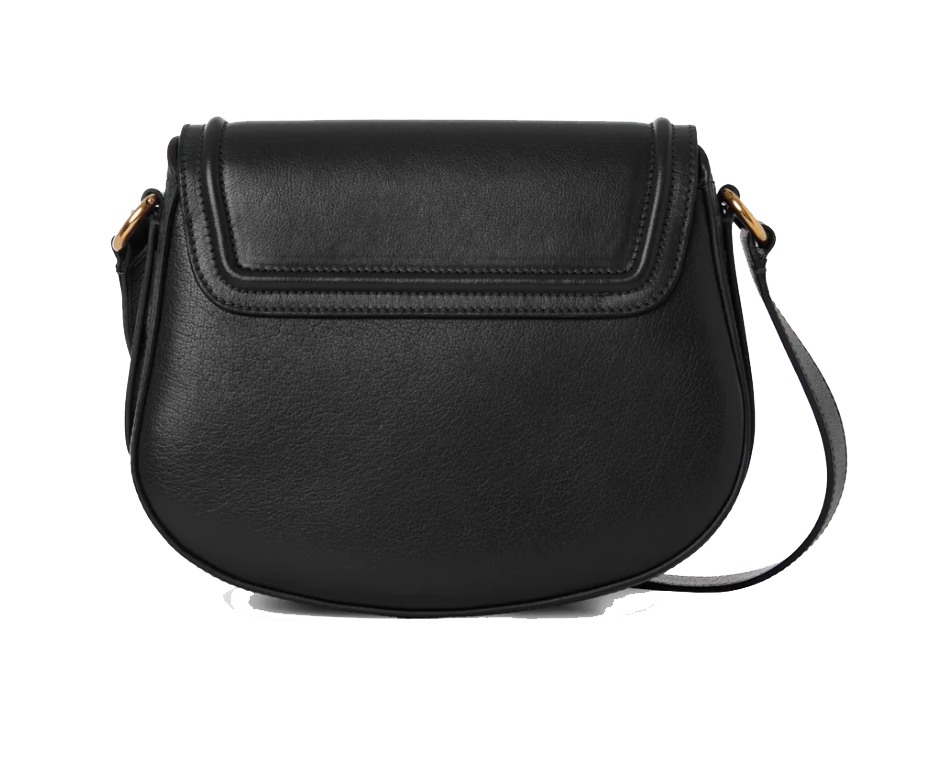 CHLOE HORSEMEDAL SADDLE BAG BLACK