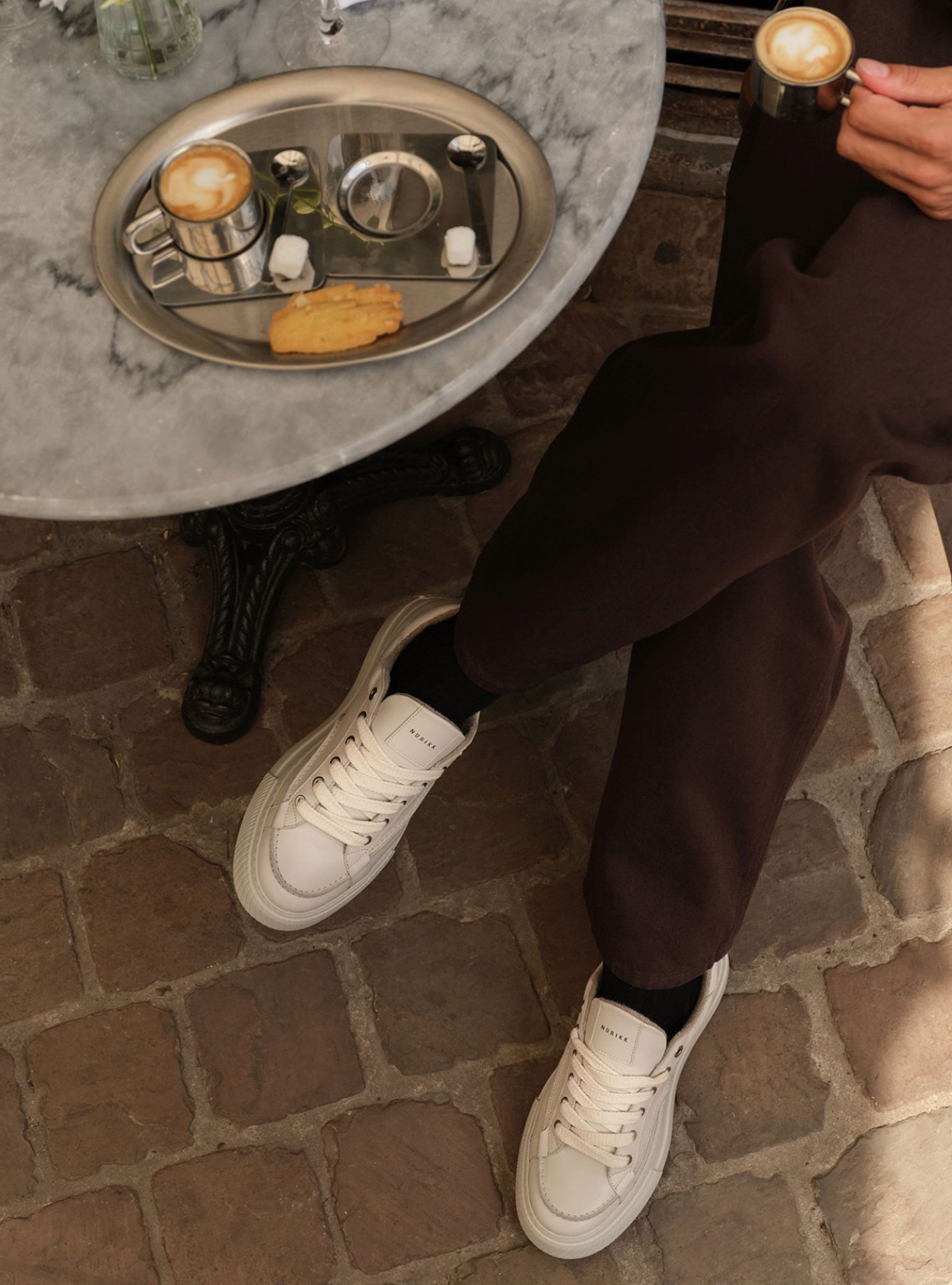 NUBIKK CALDERA TORA BEIGE LEATHER