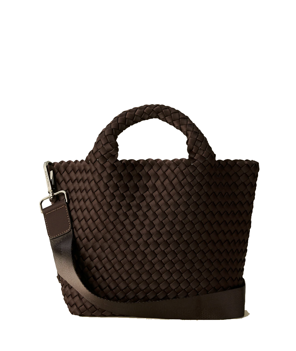 NAGHEDI ST.BARTHS SMALL TOTE CHOCOLAT