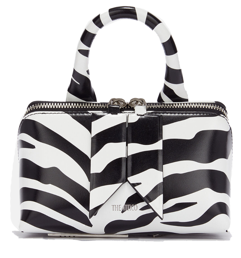 THE ATTICO FRIDAY MINI BAG BLACK WHITE