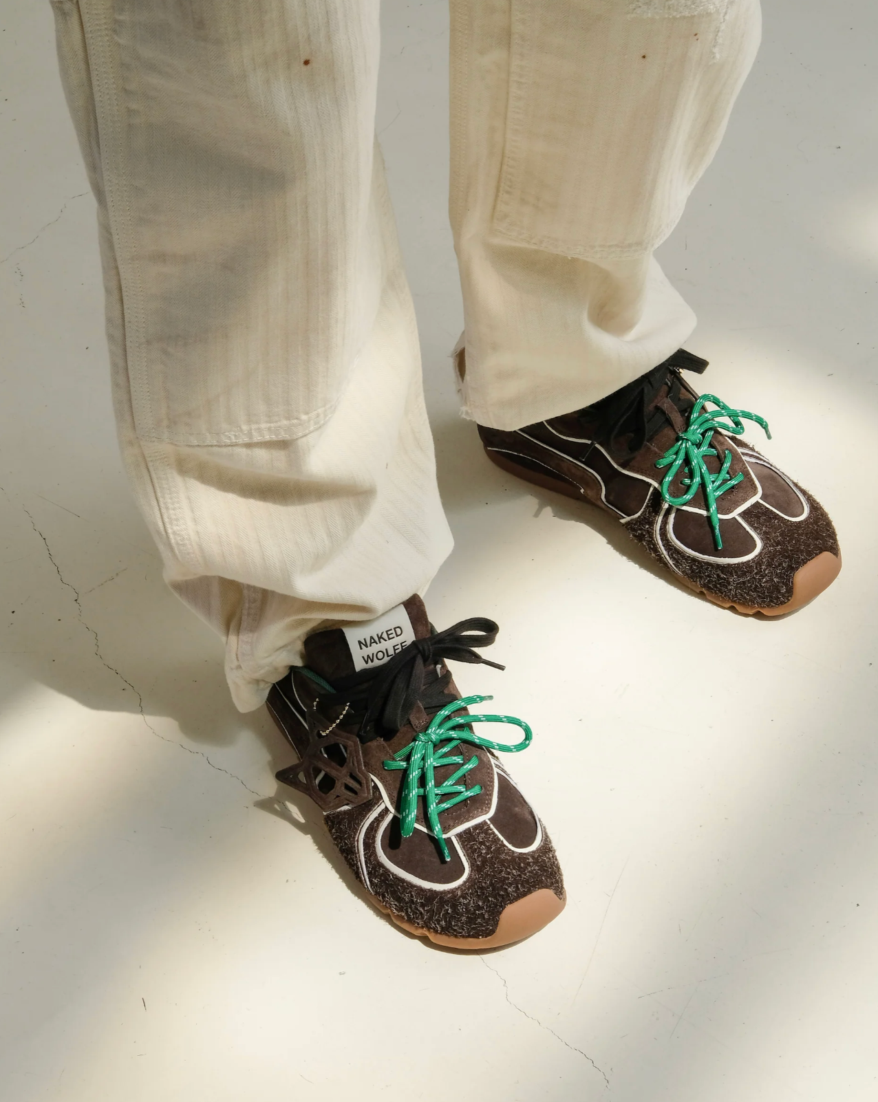 NAKED WOLFE ACE BROWN SUEDE