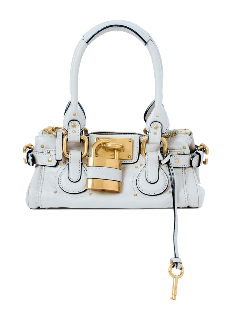 CHLOE PADDINGTON BAG AQUA GREY SMALL – Paul warmer