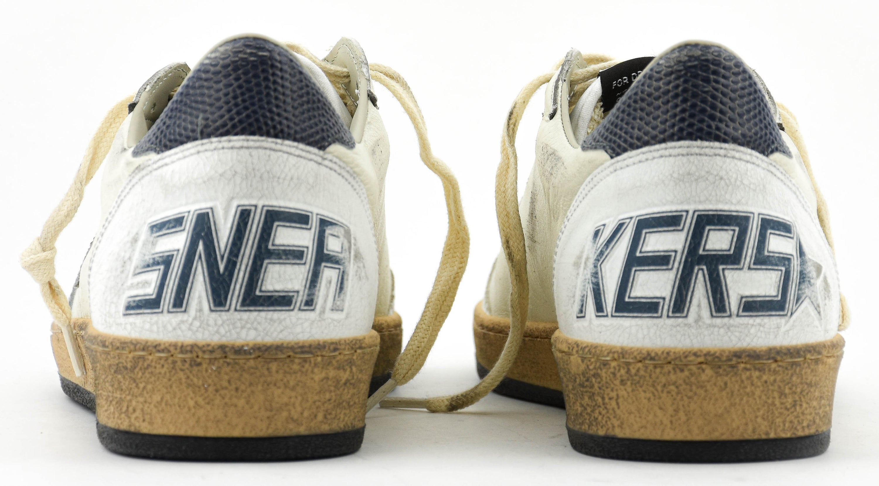 GOLDEN GOOSE BALL STAR WHITE DUSTY BLUE