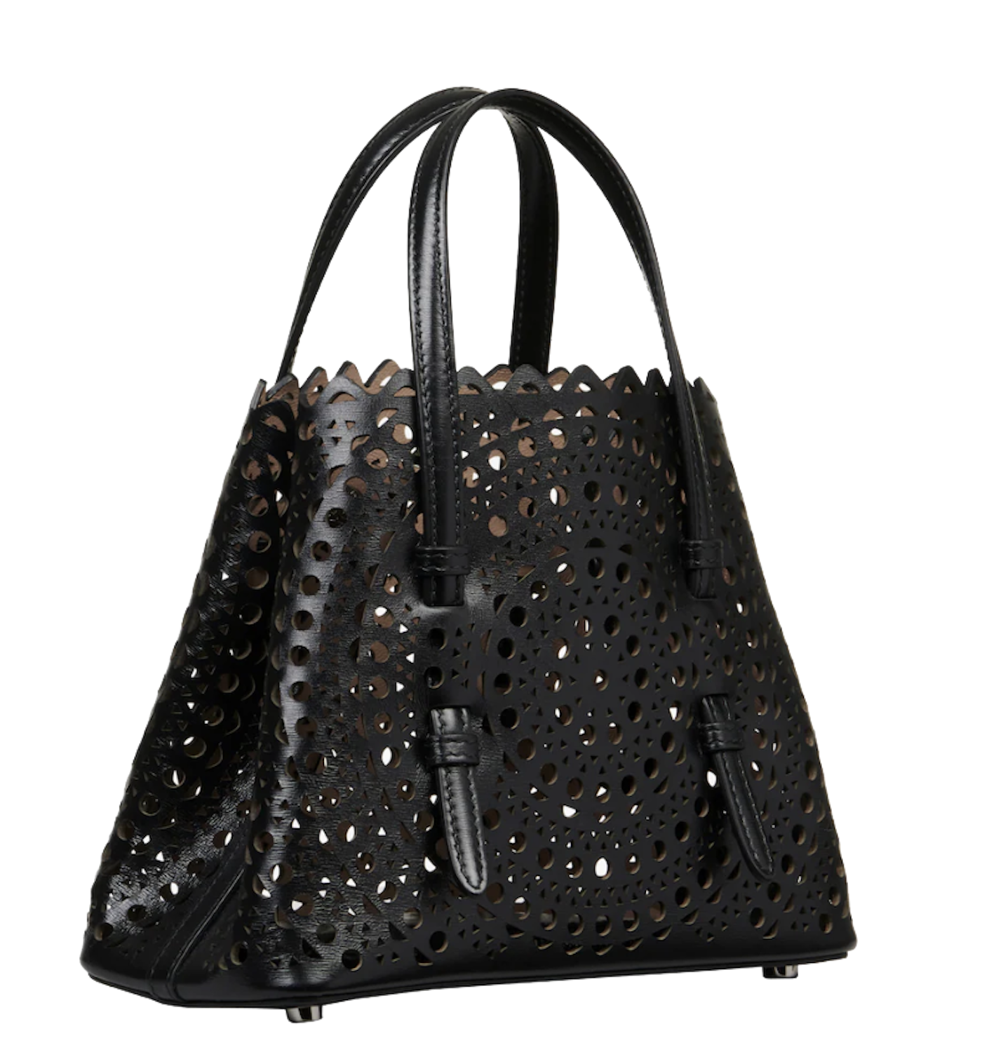 ALAIA MINA 25 BAG BLACK