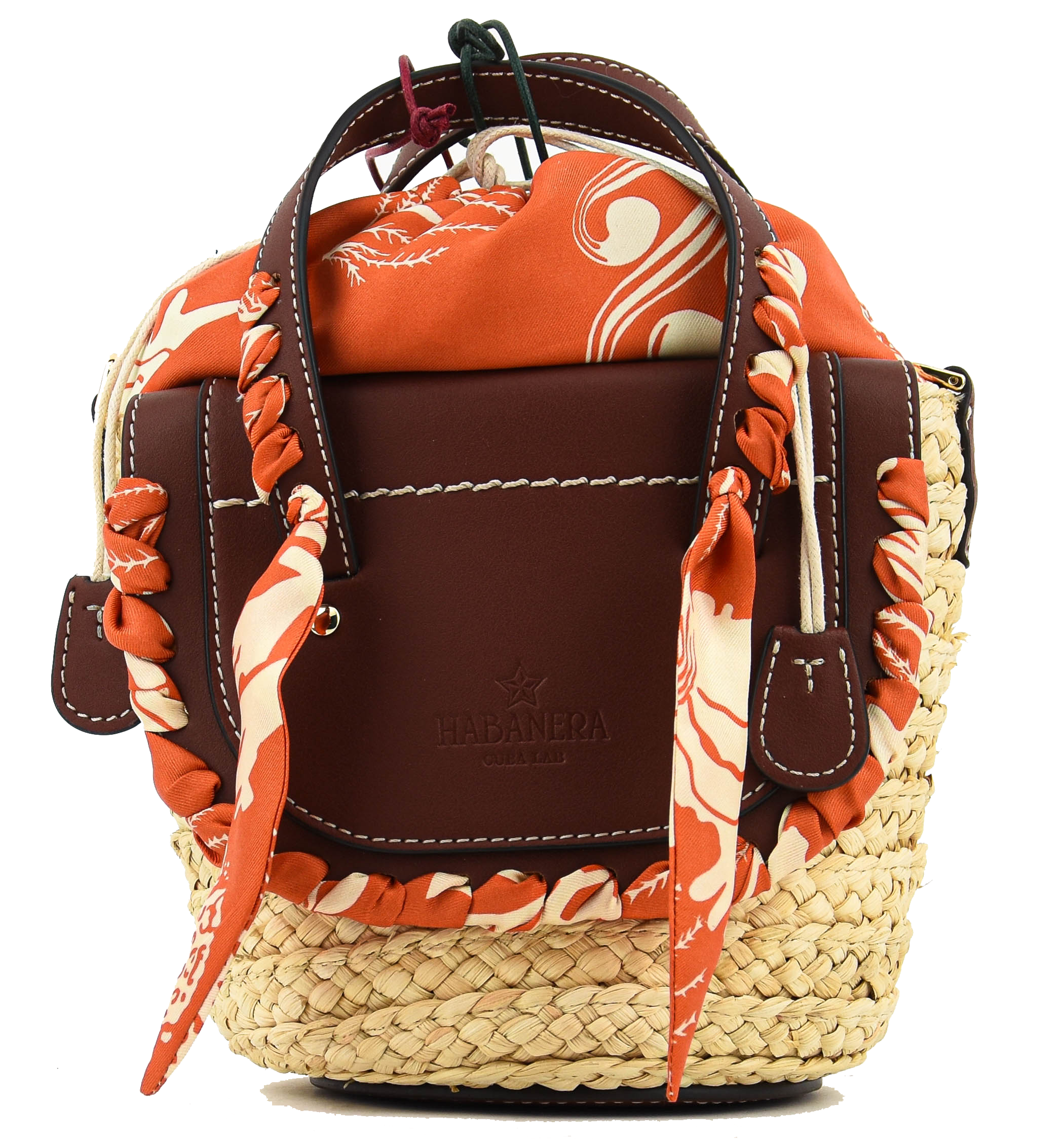 ハンドバッグ CUBA LAB Cuba Lab 'Habanera Silk- Orangerie' handbag Cuba Lab Habanera Silk- Orangerie Hand Bags Multicolor