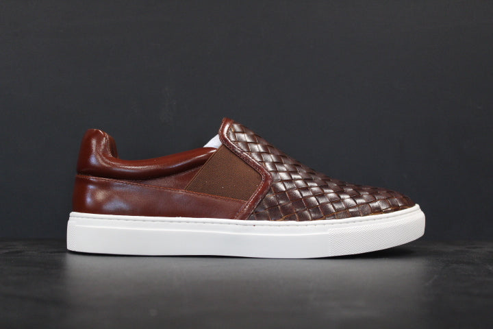 PAUL WARMER BRAIDED LOAFER BROWN