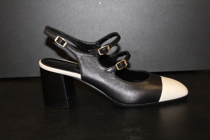 CAREL PAPAYA PUMP BLACK BEIGE