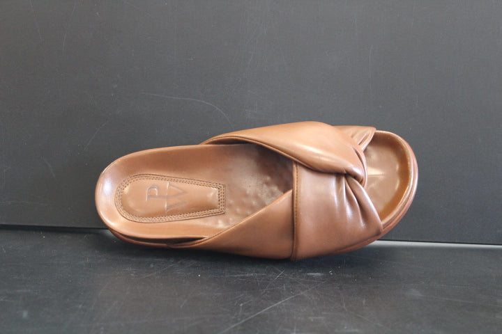 PAUL WARMER TWISTED NAPPA SANDAL COGNAC
